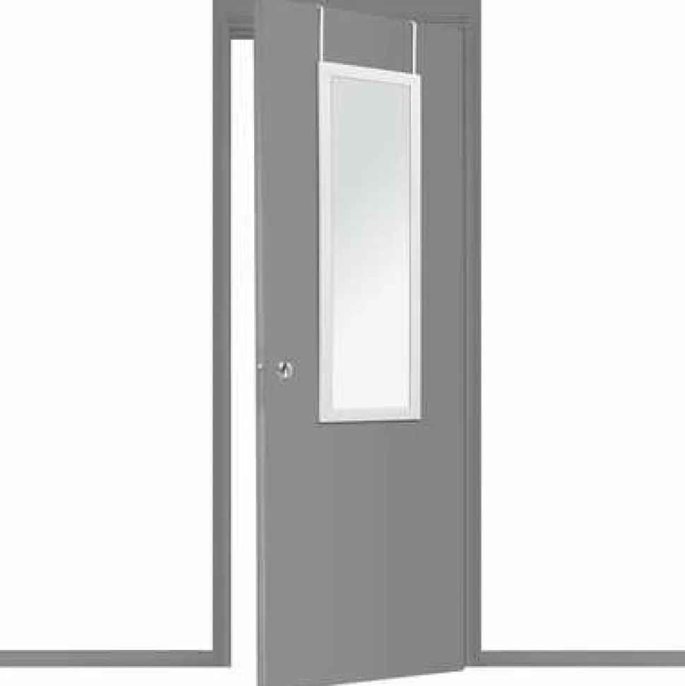 Lustro na drzwi 35x109cm białe