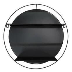 Lustro okrągłe Cirko 45cm czarne