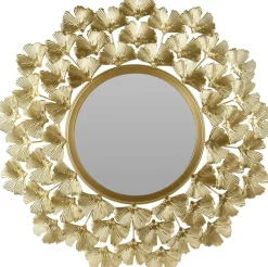 Lustro okrągłe złote Lupin Estamo