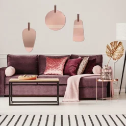 Lustro Pagaj Intesi owal miedziane