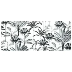 Mata diatomitowa 50x120 cm białe palmy