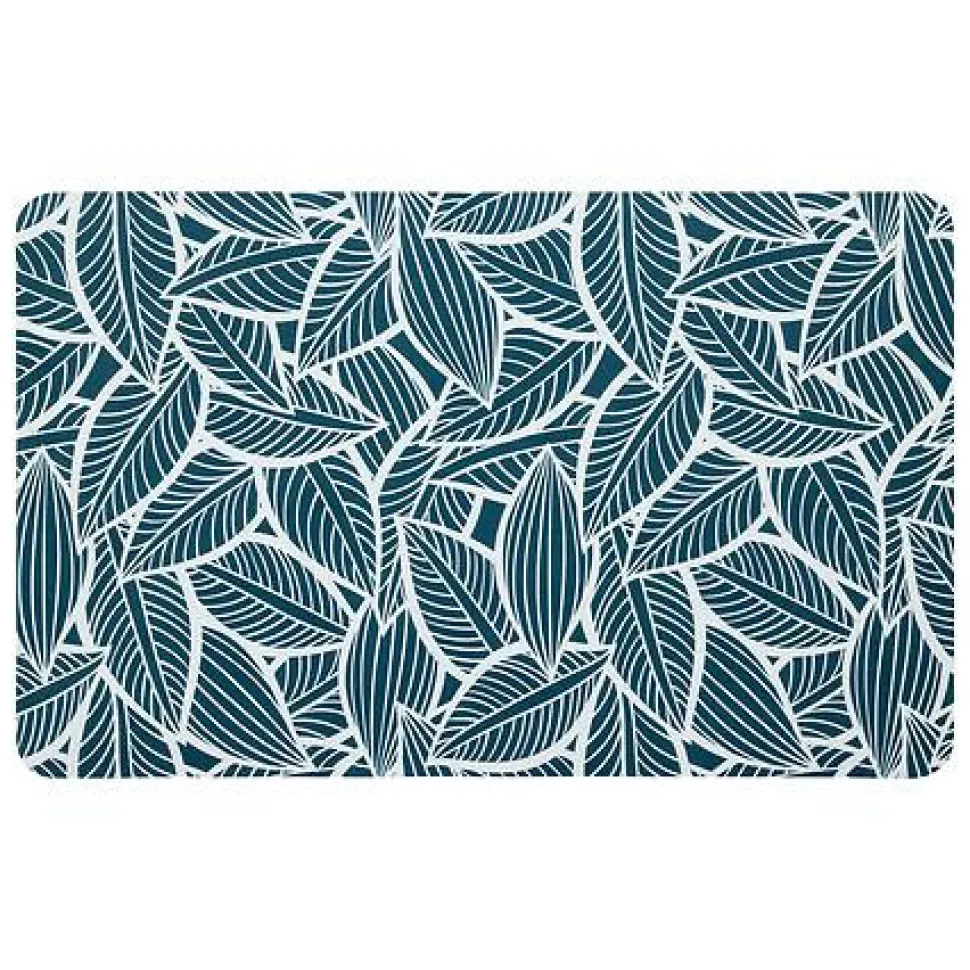 Mata diatomitowa 45x75 cm liście jasnozielone