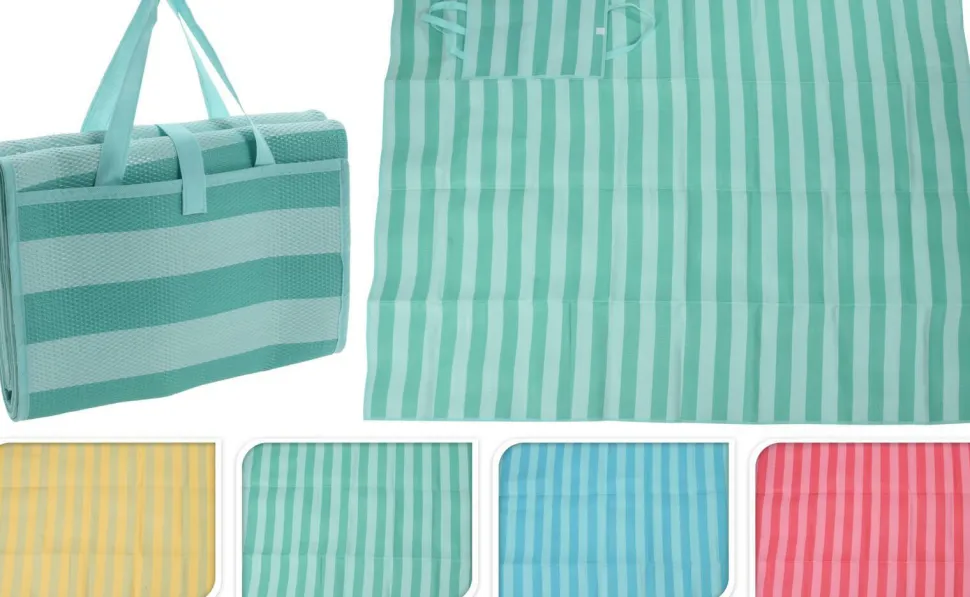 Mata plażowa 200x150cm czerwona