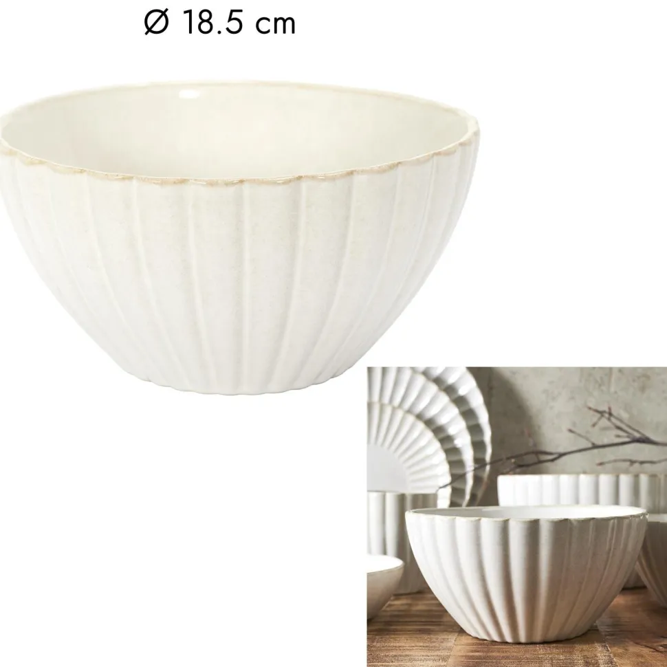 Miska Vlora 18,5cm beżowa