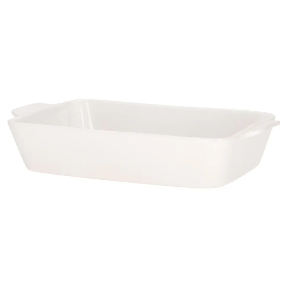 Naczynie do zapiekania Mazzoni 37cm białe z rączkami