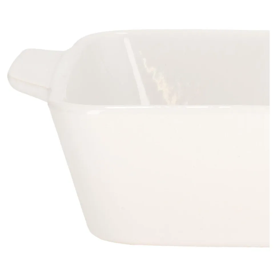 Naczynie do zapiekania Mazzoni 37cm białe z rączkami