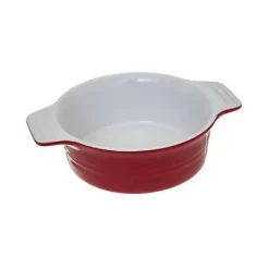 Naczynie gliniane okrągłe czerwone