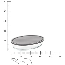 Naczynie z pokrywką KeepEat owalne szklane