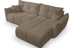 Narożnik Bode z funkcją spania prawy      brązowy Sicuro 45