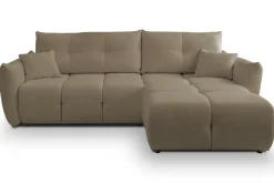 Narożnik Bode z funkcją spania prawy      brązowy Sicuro 45