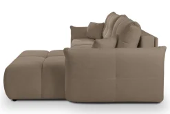 Narożnik Bode z funkcją spania prawy      brązowy Sicuro 45