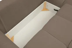 Narożnik Bode z funkcją spania prawy      brązowy Sicuro 45