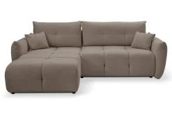 Narożnik Bode z funkcją spania lewy       brązowy Nordic moka