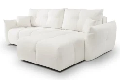 Narożnik Bode z funkcją spania prawy      biały Sicuro 60