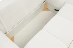 Narożnik Bode z funkcją spania prawy      biały Sicuro 60