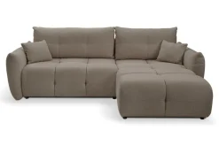 Narożnik Bode z funkcją spania prawy      brązowy Nordic moka