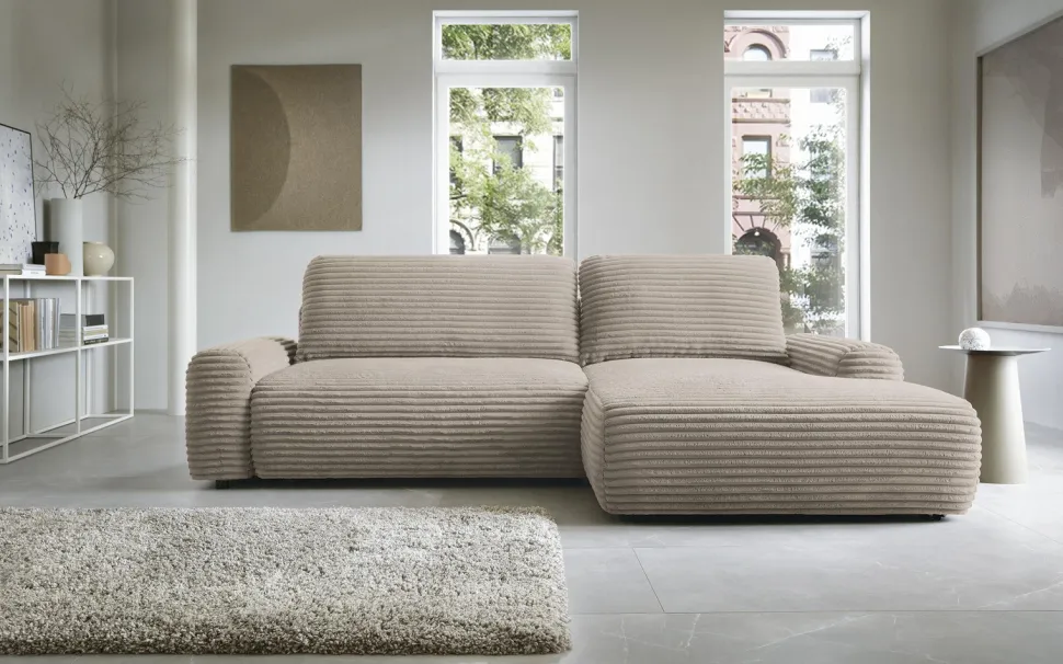 Narożnik Domle prawy beżowy ciemny Ambience 04