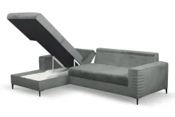 Narożnik Hald z funkcją spania lewy       szary Velluto 16