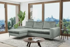 Narożnik Hald z funkcją spania lewy       szary Velluto 16