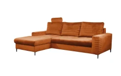 Narożnik Hald z funkcją spania lewy terrakota Velluto 33