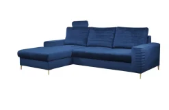 Narożnik Hald z funkcją spania lewy granatowy Velluto 25
