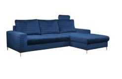Narożnik Hald z funkcją spania prawy granatowy Velluto 25