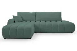 Narożnik Hobro z funkcją spania lewy zielony Lambi 15
