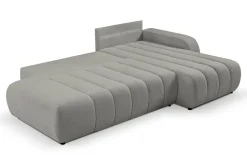 Narożnik Hobro z funkcją spania prawy     szary jasny Lambi 11