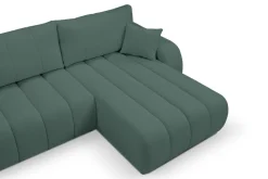 Narożnik Hobro z funkcją spania prawy     zielony Lambi 15