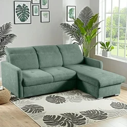 Narożnik Limi z funkcją spania zielony    Sicuro 5