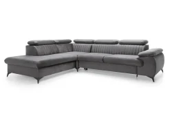 Narożnik Lund L lewy szary Monolith 92