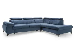 Narożnik Lund L prawy granatowy Monolith  77