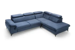 Narożnik Lund L prawy granatowy Monolith 77