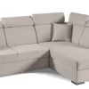 Narożnik Mils XL prawostronny z funkcją   spania beżowy tkanina Soro 23