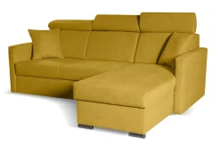 Narożnik Mils z funkcją spania            musztardowy tkanina Soro 40