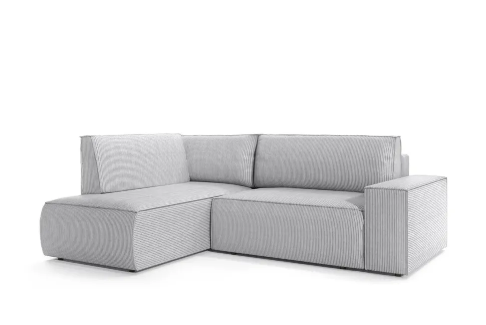 Narożnik Molde L lewy sztruks szary Poso 55