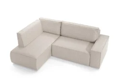 Narożnik Molde L lewy sztruks szary Poso 55