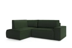 Narożnik Molde L lewy sztruks zielony Poso 14