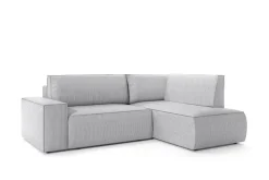 Narożnik Molde L prawy sztruks szary Poso 55