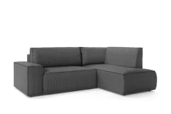 Narożnik Molde L prawy sztruks szary ciemny Poso 60