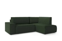 Narożnik Molde L prawy sztruks zielony Poso 14