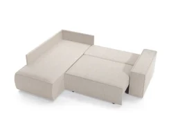 Narożnik Molde L prawy sztruks zielony Poso 14