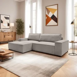 Narożnik Molde M lewy ciemny beżowy Poso  02