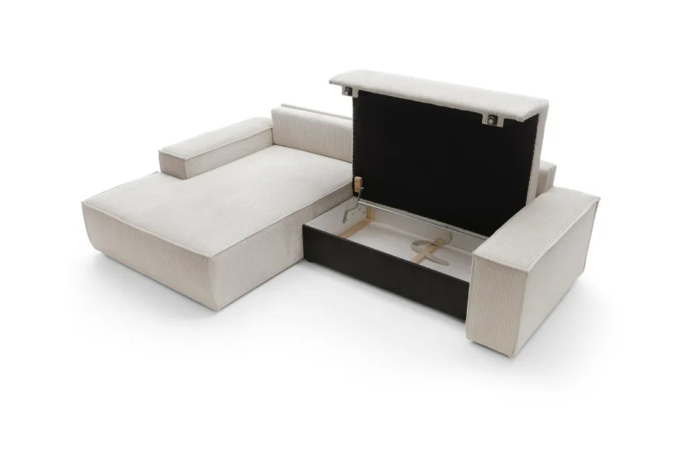 Narożnik Molde M lewy szary ciemny Poso 60