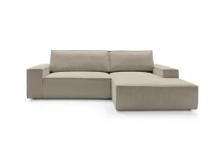 Narożnik Molde M prawy ciemny beżowy Poso 02