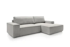 Narożnik Molde M prawy szary jasny Poso 55