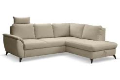 Narożnik Nevada z funkcją spania prawy beżowy Loop 8 GR3