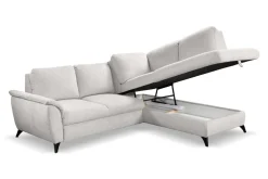 Narożnik Nevada z funkcją spania prawy    j.szary Retro Bliss 80 GR2