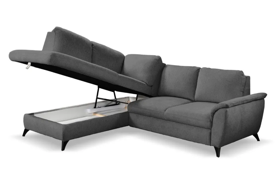 Narożnik Nevada z funkcją spania lewy szary Spot 03 GR2