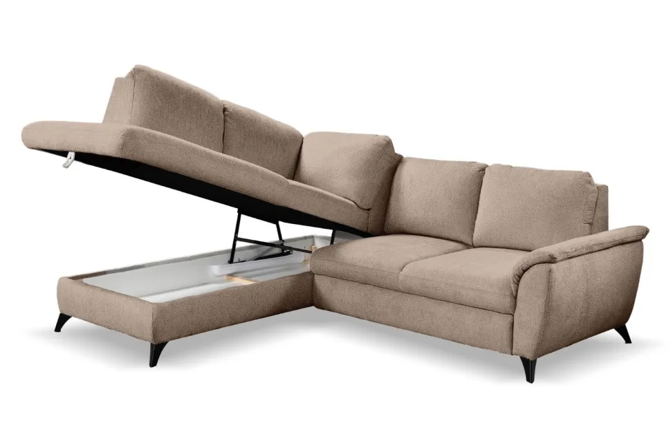 Narożnik Nevada z funkcją spania lewy c.beżowy Spot 14 GR2